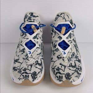 Men's Blue and White Nike LeBron 14. Size 9